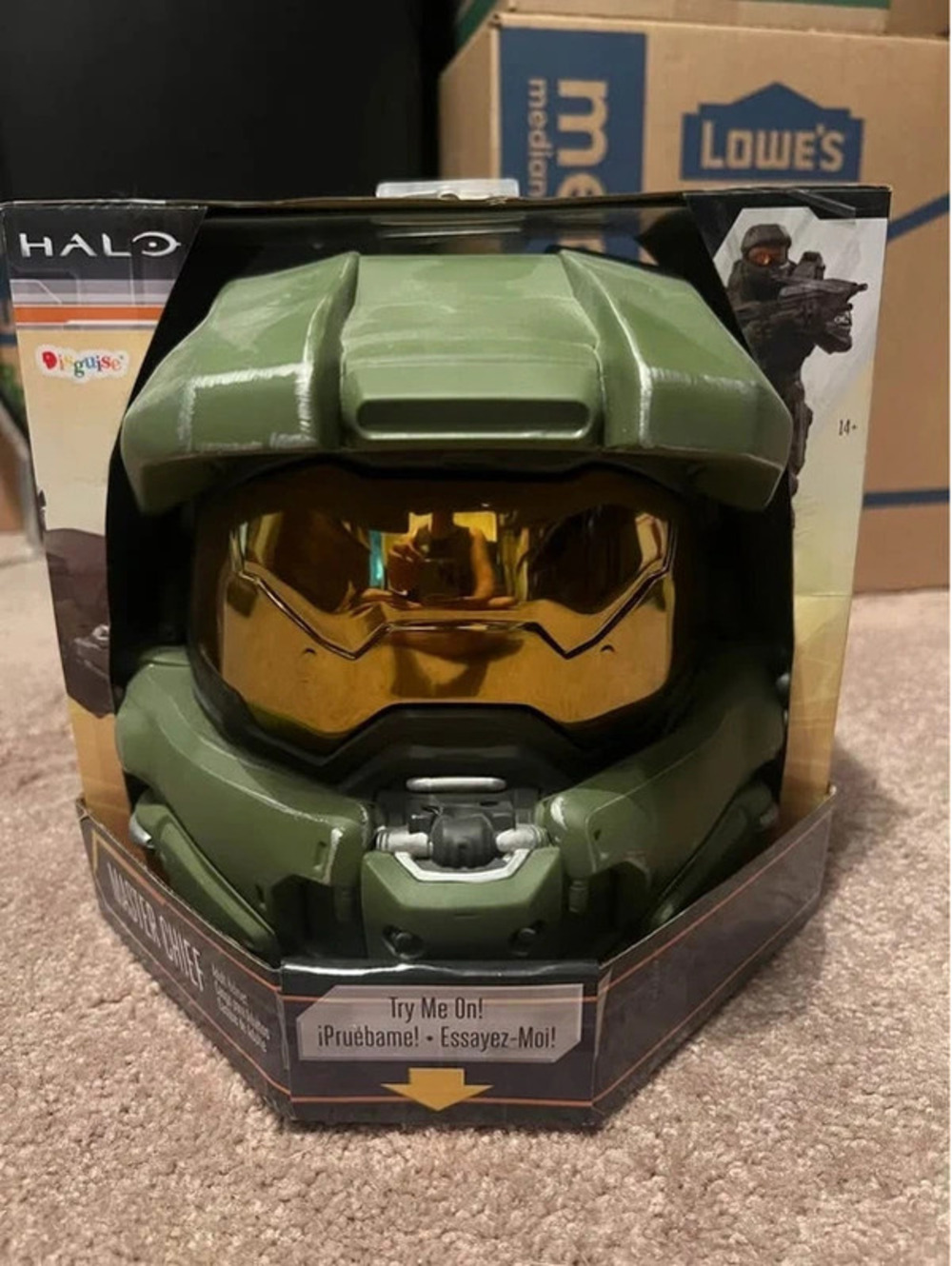 Halo Master Chief Helmet Replica with Gold Visor